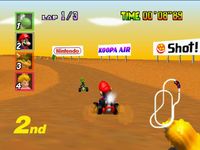 une photo d'Ã©cran de Mario Kart 64 sur Nintendo 64